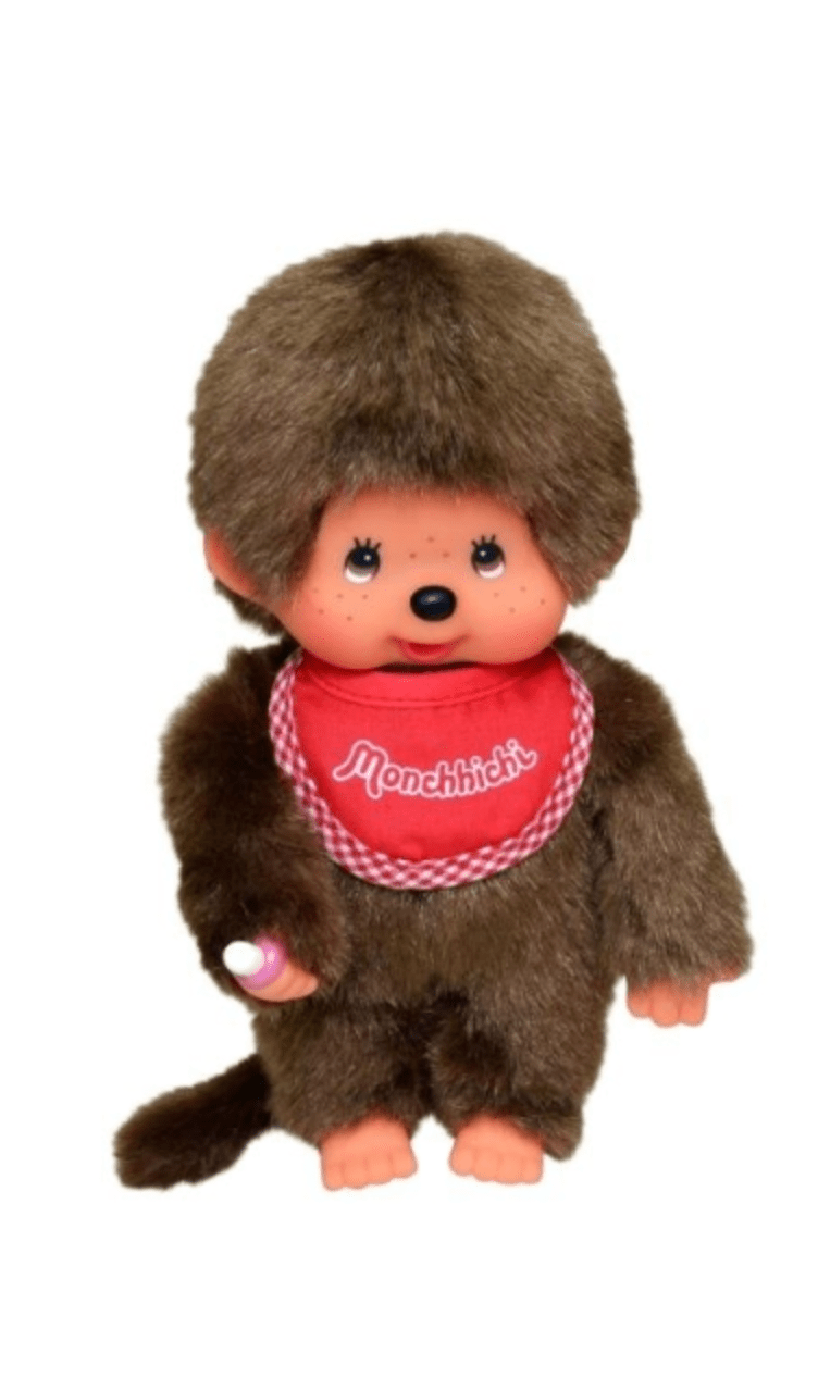 Monchhichi | Jongen met Rode Slab | 20 cm | 2+ - Kleine Eland