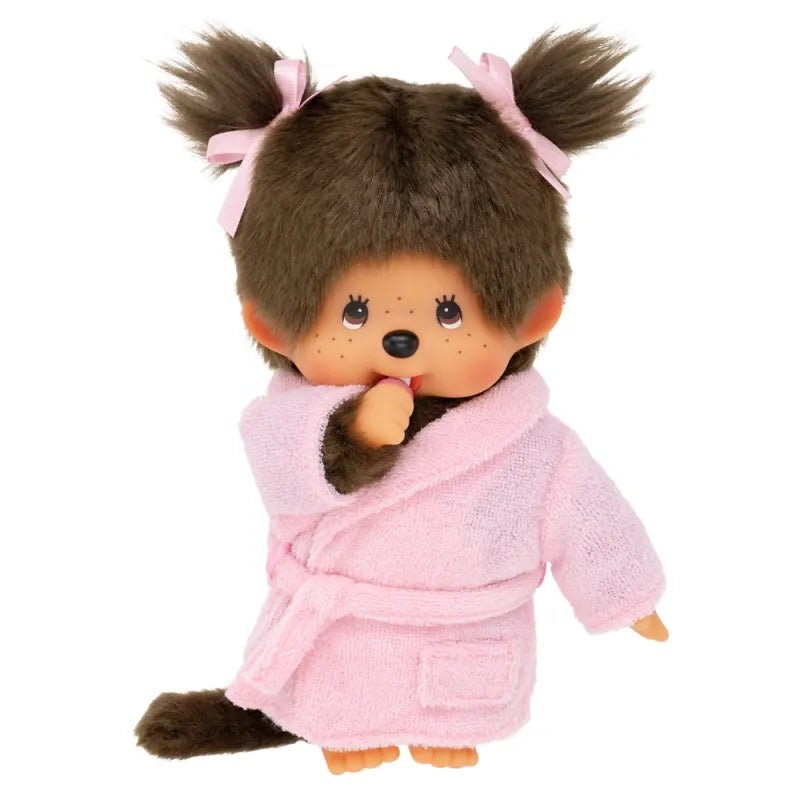 Monchhichi | Meisje met Badjas | 20 cm | 2+ - Kleine Eland