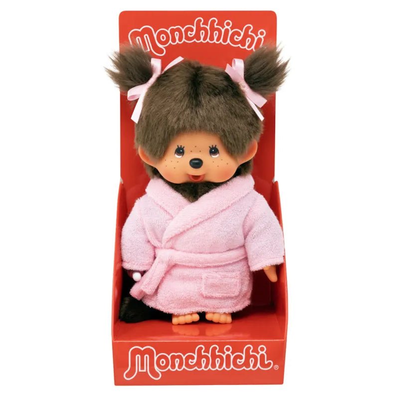 Monchhichi | Meisje met Badjas | 20 cm | 2+ - Kleine Eland