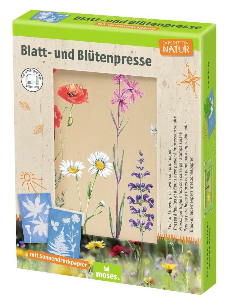 Moses | Expeditie Natuur | Bloemenpers met Zonnepapier | 22 x 17 x 3 cm | 5+ - Kleine Eland