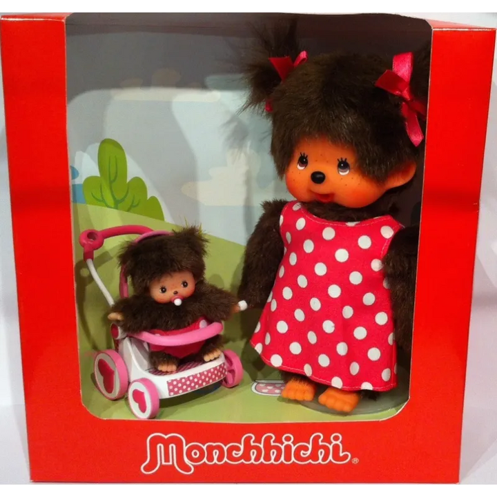 Monchhichi | Mothercare met wandelwagen | 20 cm | 2+