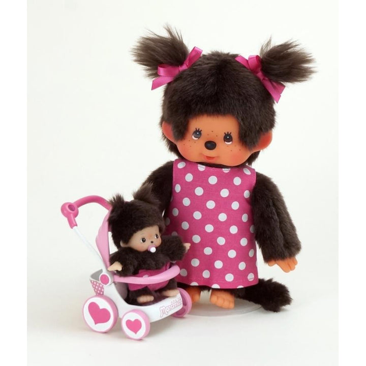 Monchhichi | Mothercare met wandelwagen | 20 cm | 2+