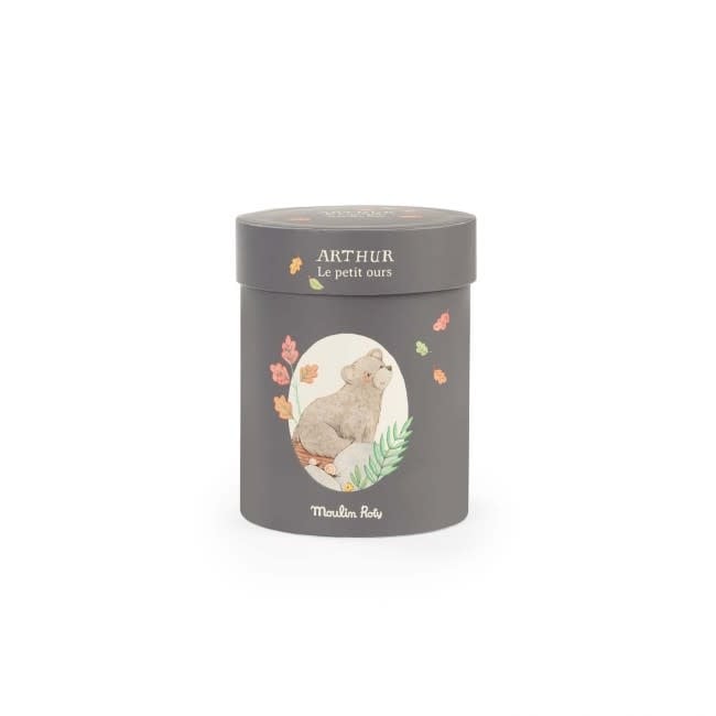Moulin Roty | Charming Bear in a Box | Arthur | Brown | 23 cm | 0+ - Kleine Eland