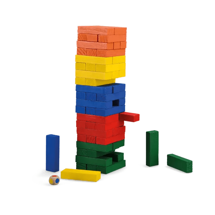 Moulin Roty | Crumbling Tower | Vallende Toren | 60 delig | 6+ - Kleine Eland