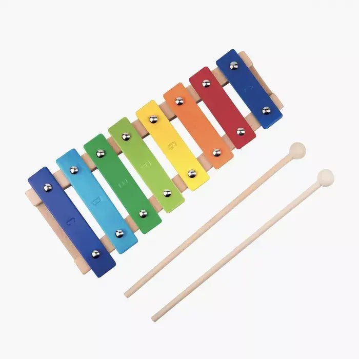 Moulin Roty | Les Popipop | Metallofoon | 8 tonen | 19 cm | 2+ - Kleine Eland
