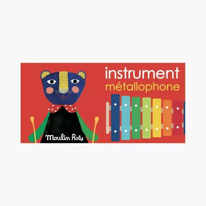 Moulin Roty | Les Popipop | Metallofoon | 8 tonen | 19 cm | 2+ - Kleine Eland