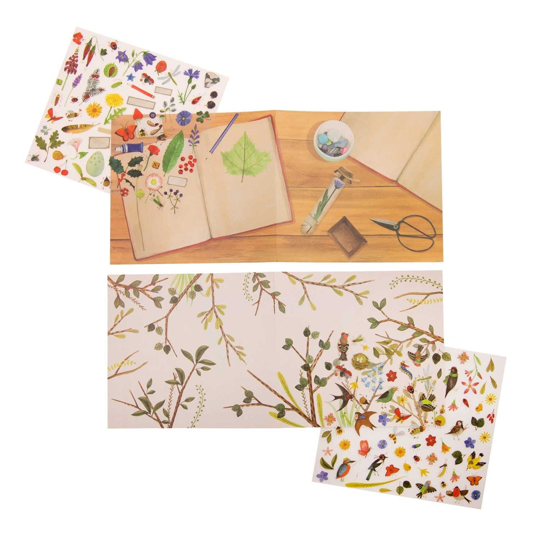Moulin Roty | Transfers | decal - plaatjes | De Botanicus | +130 afbeeldingen | 3+ - Kleine Eland