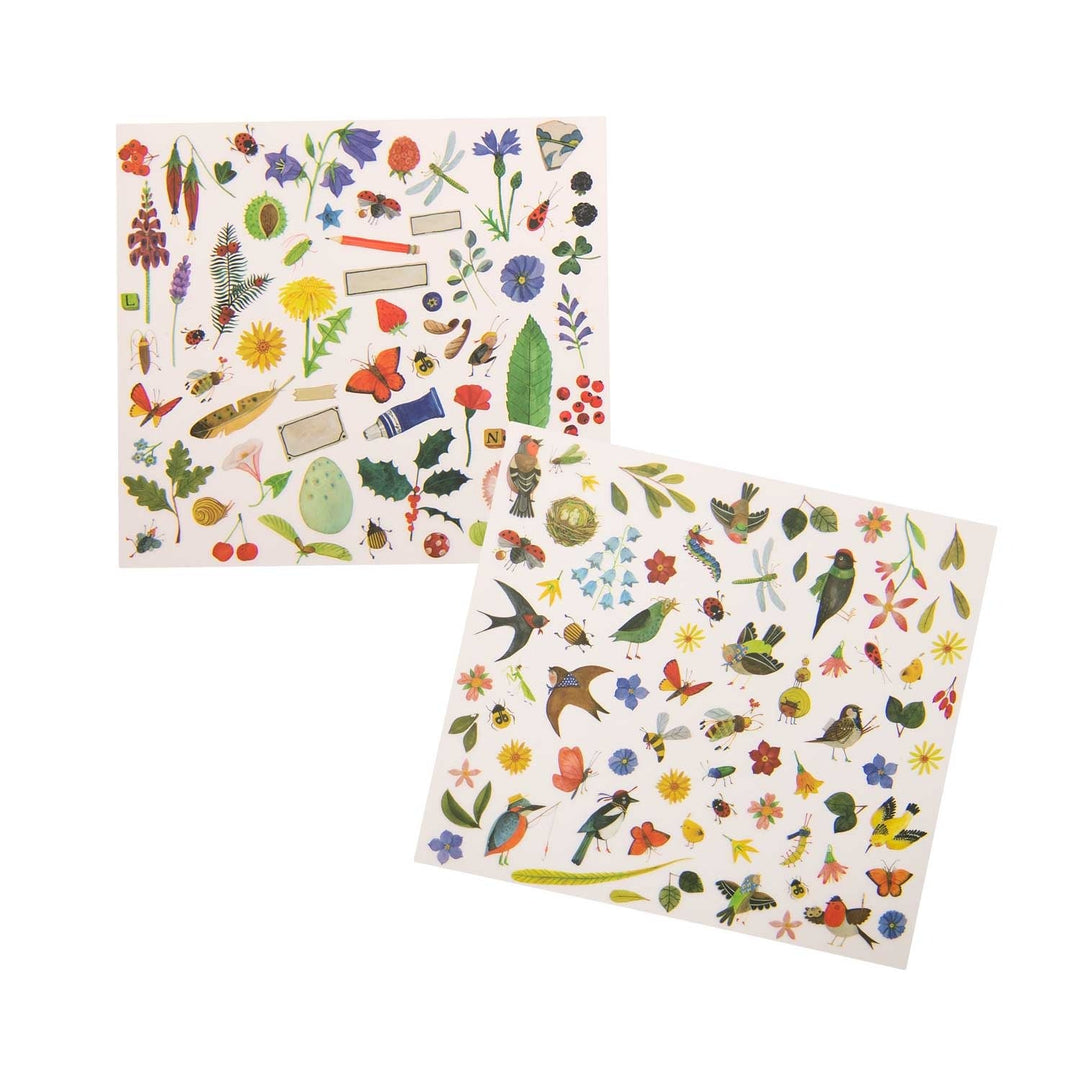 Moulin Roty | Transfers | decal - plaatjes | De Botanicus | +130 afbeeldingen | 3+ - Kleine Eland