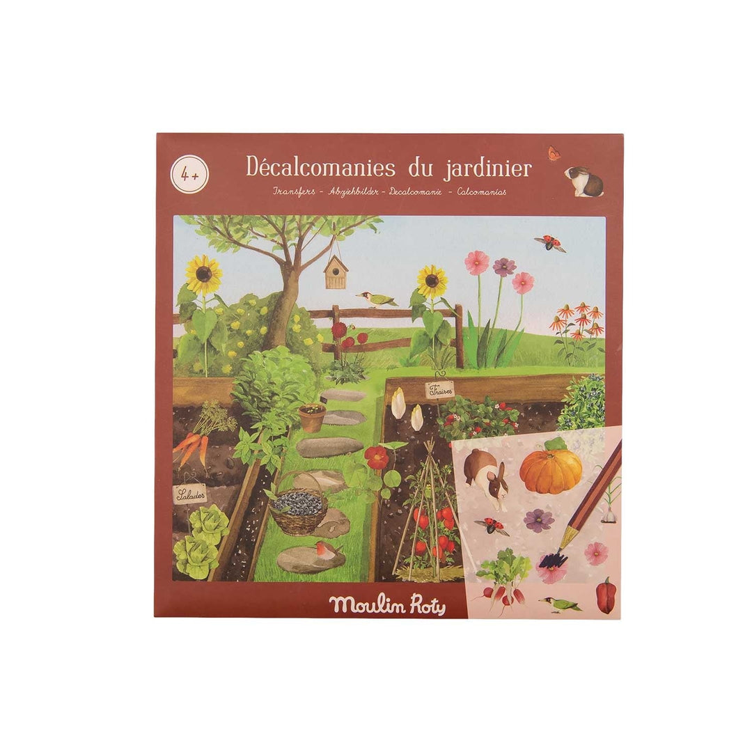 Moulin Roty | Transfers | decal - plaatjes | De tuin | +130 afbeeldingen | 3+ - Kleine Eland