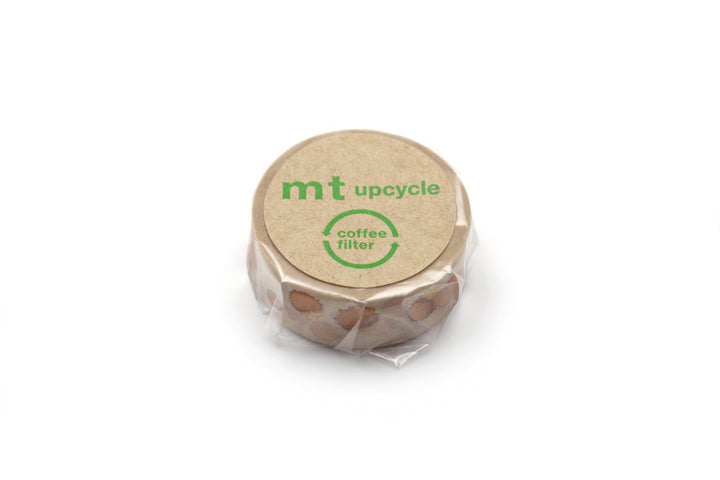 mt upcycle washi tape Coffee stain, rol van opzij