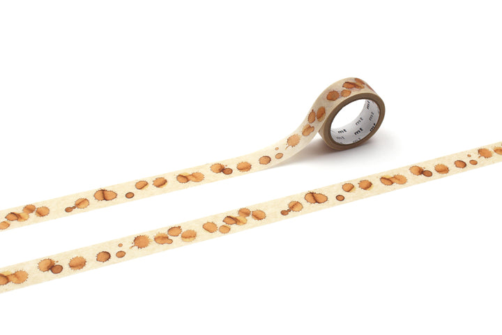 mt upcycle washi tape Coffee stain, patroon uitgerold