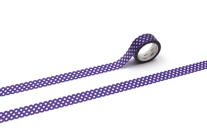 mt washi tape Dot deep purple met stippenpatroon