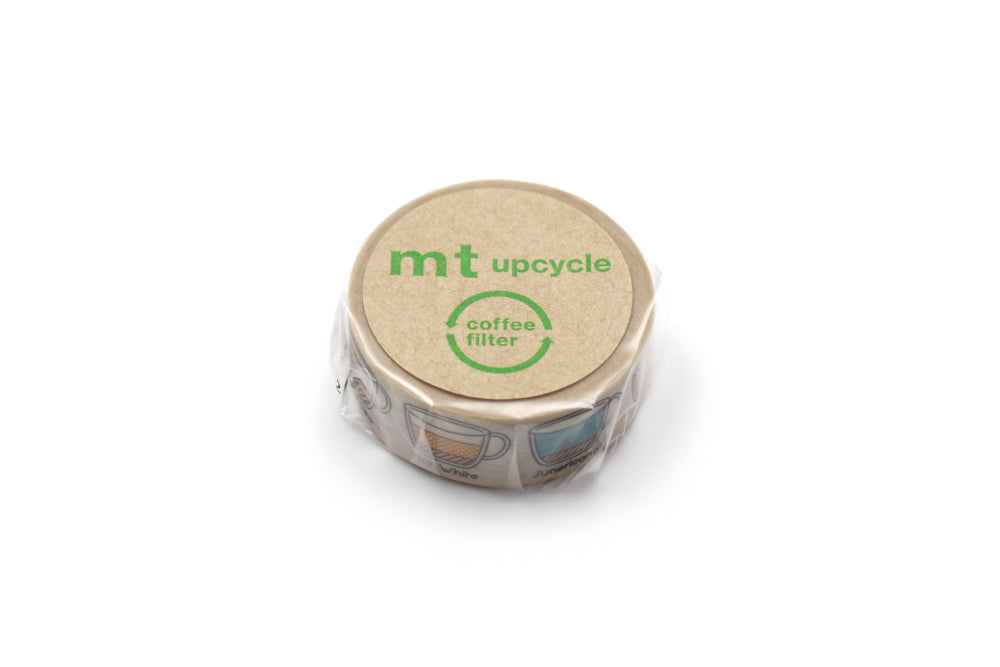 mt upcycle washi tape Espresso coffee guide, rol van opzij