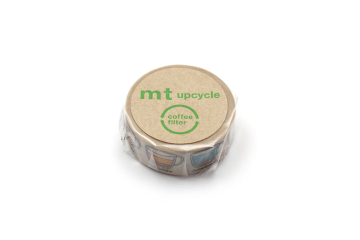 mt upcycle washi tape Espresso coffee guide, rol van opzij