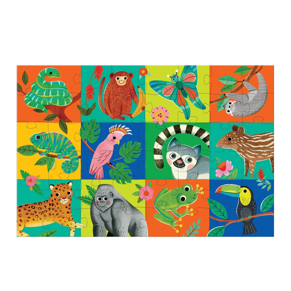 Mudpuppy | Giant Floor Puzzle | Rainforest Friends | 48 stukjes | 4+ - Kleine Eland