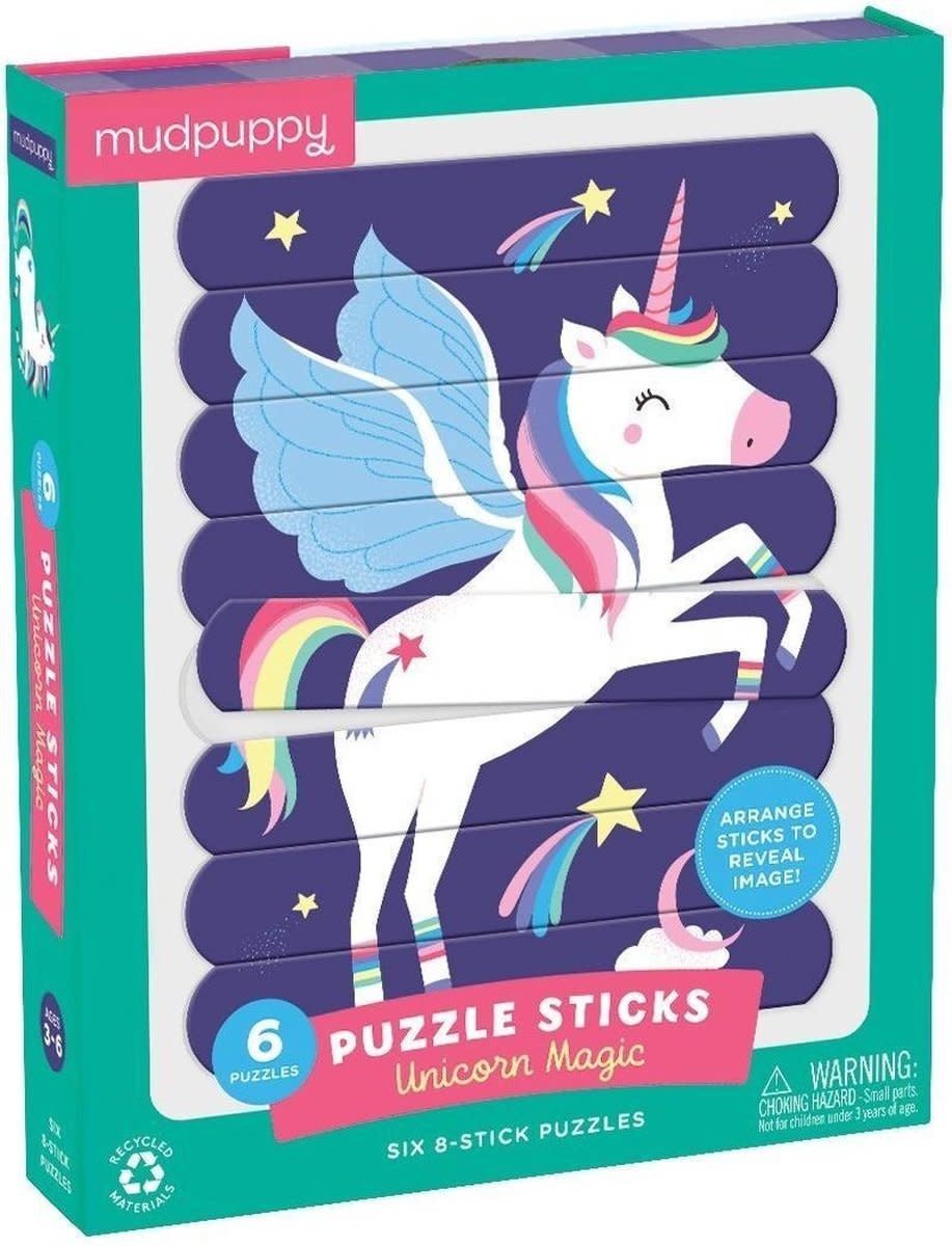 Mudpuppy | Puzzle Sticks | Unicorn Magic | 24 delig | 3+ - Kleine Eland