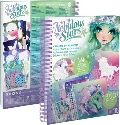 Nebulous Stars | Creative Book | Stickerby Number | +1350 Stickers | 8+ - Kleine Eland