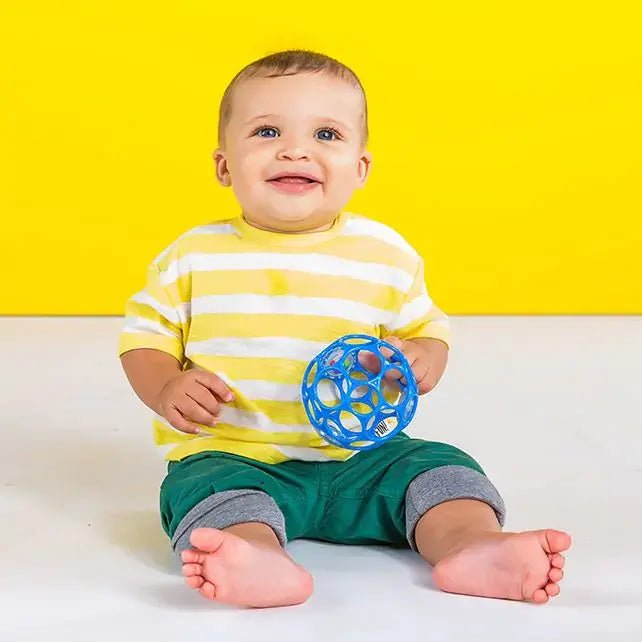 Oball | Rattle Easy - Grasp Toy | Blue | 10 cm | 0+ - Kleine Eland