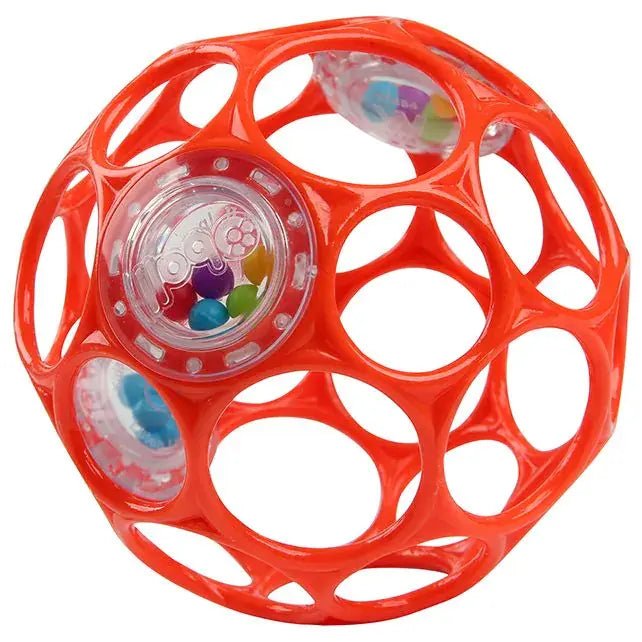 Oball | Rattle Easy - Grasp Toy | Orange | 10 cm | 0+ - Kleine Eland