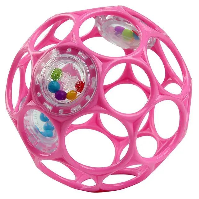 Oball | Rattle Easy - Grasp Toy | Pink | 10 cm | 0+ - Kleine Eland