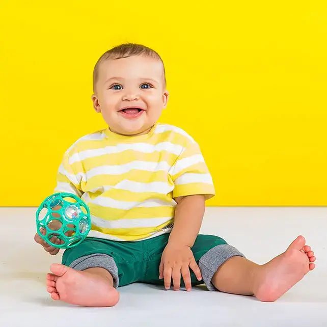Oball | Rattle Easy - Grasp Toy | Teal | 10 cm | 0+ - Kleine Eland