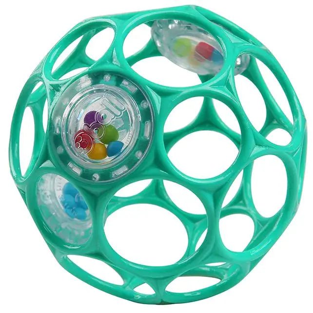 Oball | Rattle Easy - Grasp Toy | Teal | 10 cm | 0+ - Kleine Eland