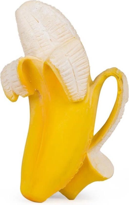 Oli & Carol | Ana Banana | Rubber Bijtspeeltje | 100% Organisch | 0+ - Kleine Eland