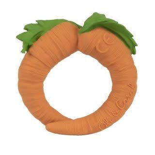 Oli &amp; Carol | Cathy the Carrot | Rubber Bijtspeeltje | 100% Organisch | 0+ - Kleine Eland