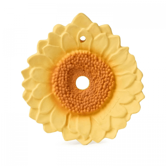 Oli & Carol | Sun the Sunflower | Rubber Bijtspeeltje | 100% Organisch | 0+ - Kleine Eland