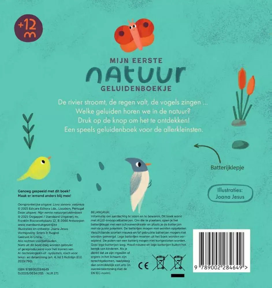 Oogappel | Geluidenboek | Mijn eerste Natuurgeluidenboekje | 1+ - Kleine Eland