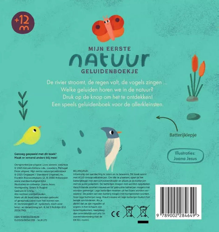 Oogappel | Geluidenboek | Mijn eerste Natuurgeluidenboekje | 1+ - Kleine Eland