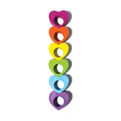 Ooly | Heart Ring Crayons | 6 delig | 3+ - Kleine Eland