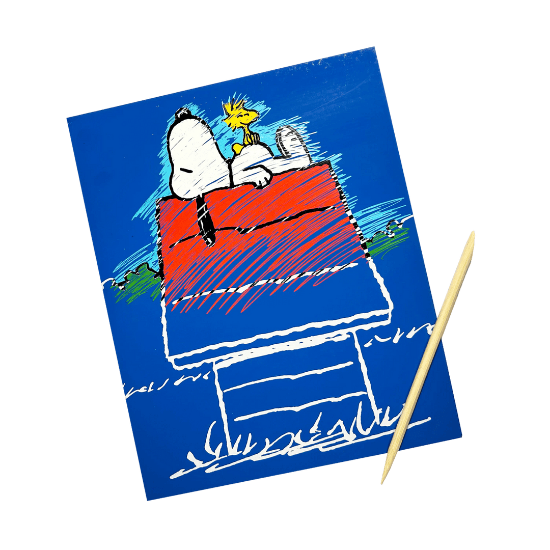 Ooly x Peanuts | Scratch Art Kit | 12 pagina&