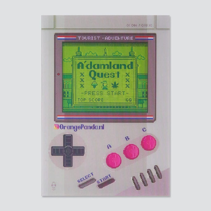 Orange Panda | Lenticulaire Kaart Bewegend | after Gameboy - Kleine Eland