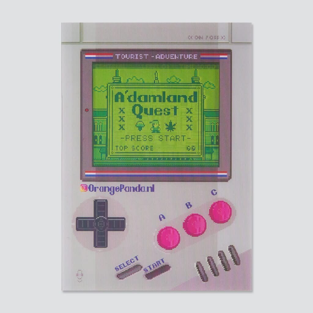 Orange Panda | Lenticulaire Kaart Bewegend | after Gameboy - Kleine Eland