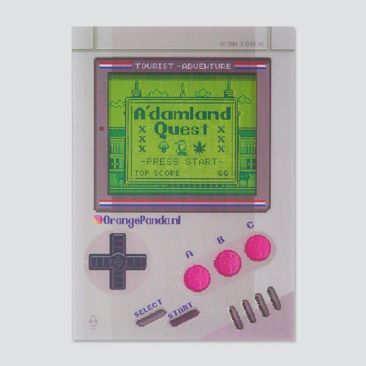 Orange Panda | Lenticulaire Kaart Bewegend | after Gameboy - Kleine Eland