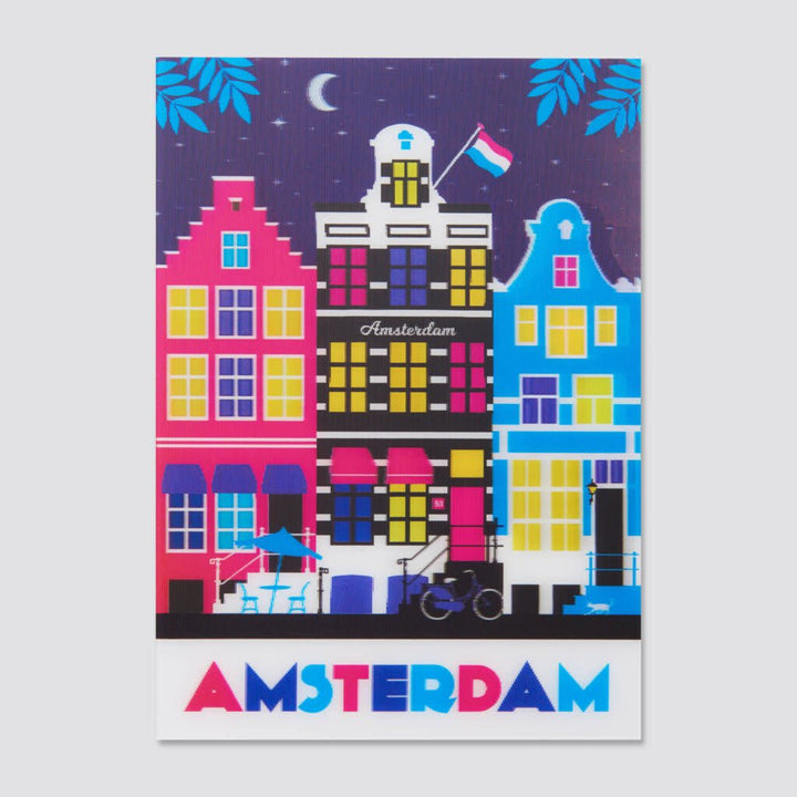 Orange Panda | Lenticulaire Kaart Bewegend | Canal Houses - Kleine Eland