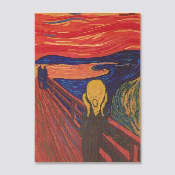 Orange Panda | Lenticulaire Kaart Bewegend | Munch | After the Scream - Kleine Eland