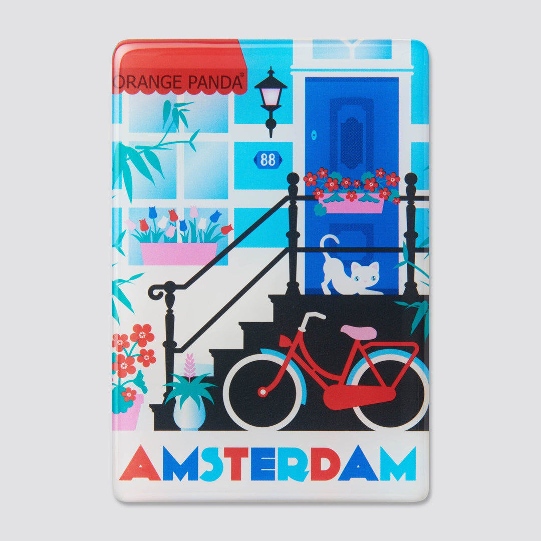 Orange Panda | Magnet | Amsterdam | Canal Houses Jordan | Tulips - Kleine Eland