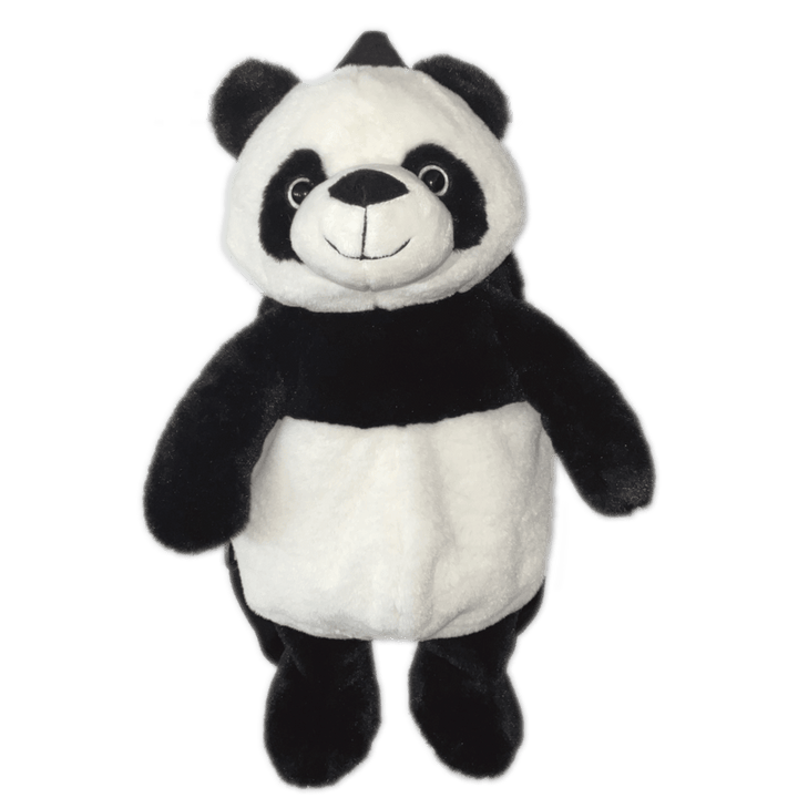 Zwart-witte panda pluche rugzak 40 cm van Cute by Felix, vooraanzicht