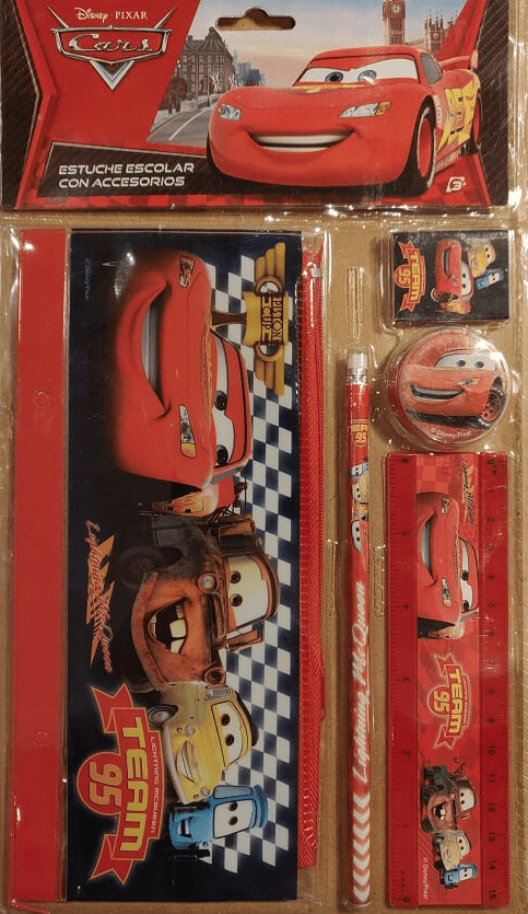 Pencil Case with Accessoires Cars - Kleine Eland