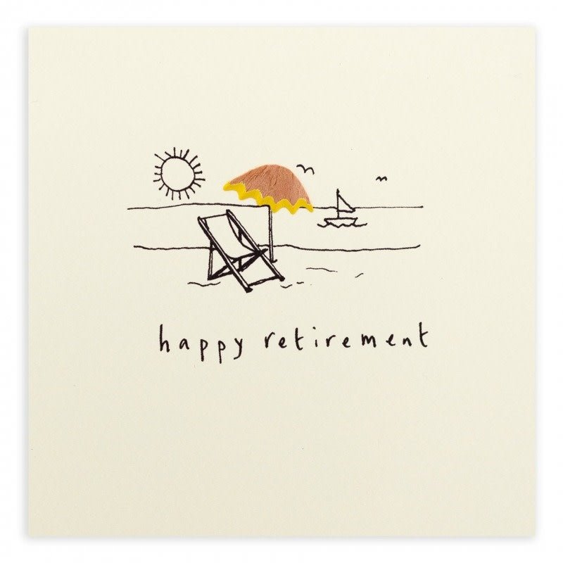 Pencil Shavings Cards by Ruth Jackson | Happy Retirement | Deckchair - Kleine Eland