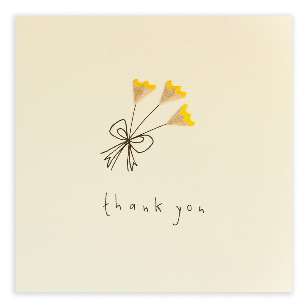 Pencil Shavings Cards by Ruth Jackson | Thank You Flowers - Kleine Eland