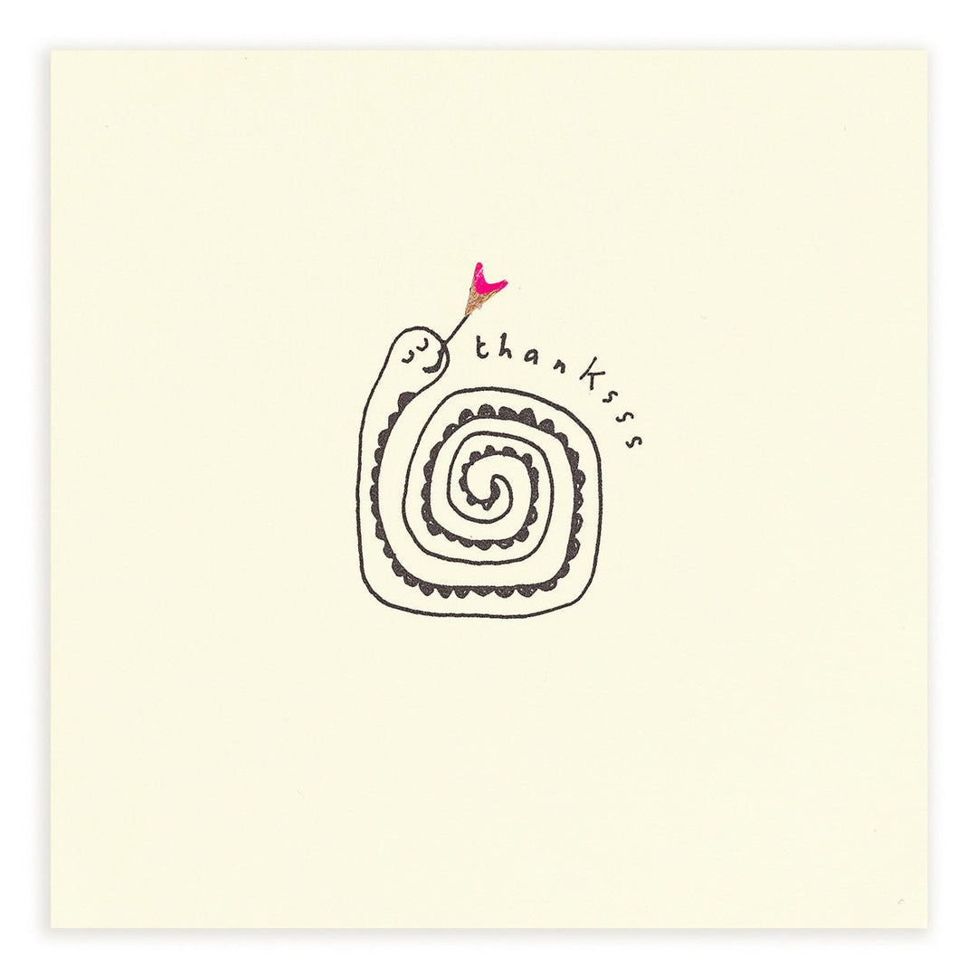 Pencil Shavings Cards by Ruth Jackson | Thank You Snake | Thanksss - Kleine Eland