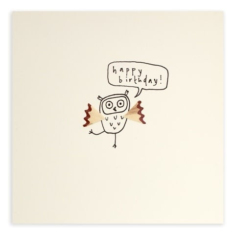Pencil Shavings Cards by Ruth Jackson | Uil | Happy Birthday ! - Kleine Eland