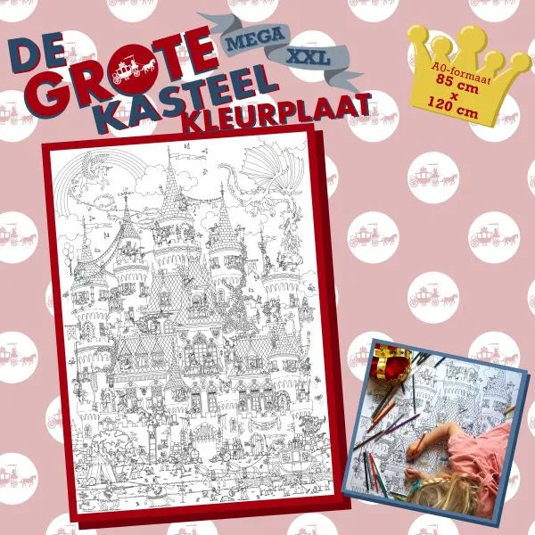 Pepijn Janzen | De Grote Kasteel Kleurplaat XXL | 85 × 120 cm