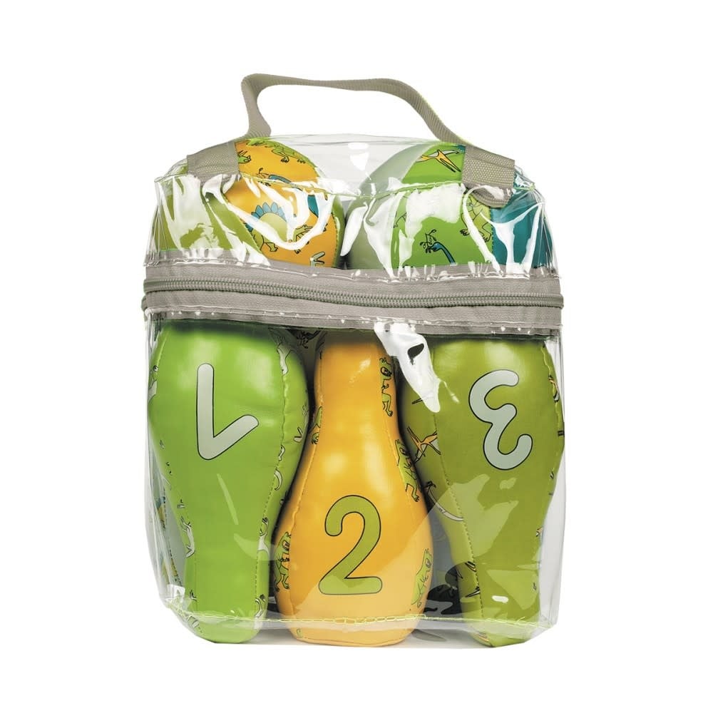 Petit Jour | Bowlingset | Dinosaurus | 8 delig | 15 cm | 1+ - Kleine Eland