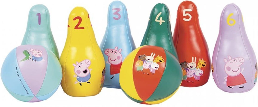 Petit Jour | Bowlingset | Peppa Pig | 8 delig | 15 cm | 1+ - Kleine Eland