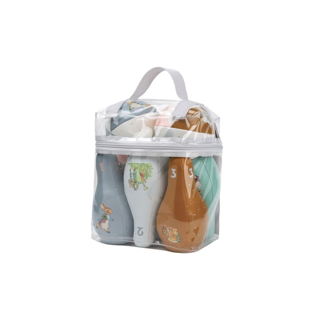 Petit Jour | Bowlingset | Peter Rabbit | 8 delig | 15 cm | 1+ - Kleine Eland