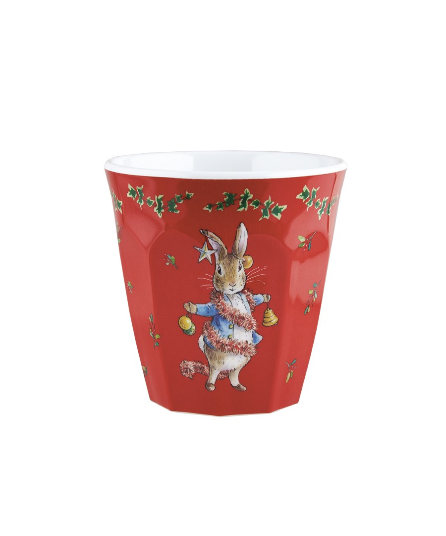 Petit Jour | Peter Rabbit | Kerstbeker | Rood | 220 ml